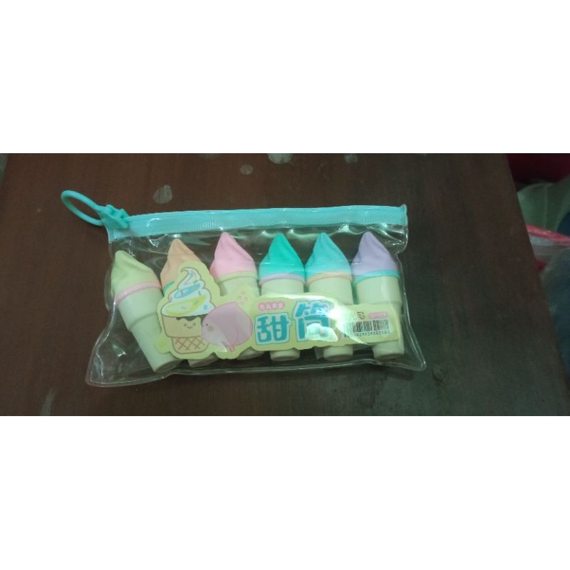 

stabilo warna warni bentuk ice cream