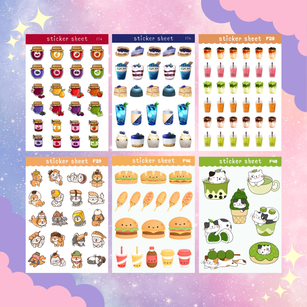 

STICKER SHEETS KARAKTER LUCU KADO AESTHETIC ANAK STIKER ANAK CUSTOM HAMPERS ULANG TAHUN