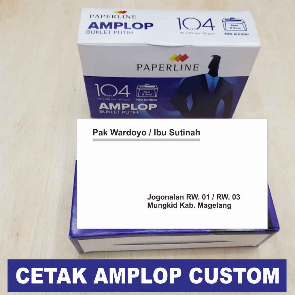 

Amplop Kondangan Motif Random Tulisan Nama Alamat Custom