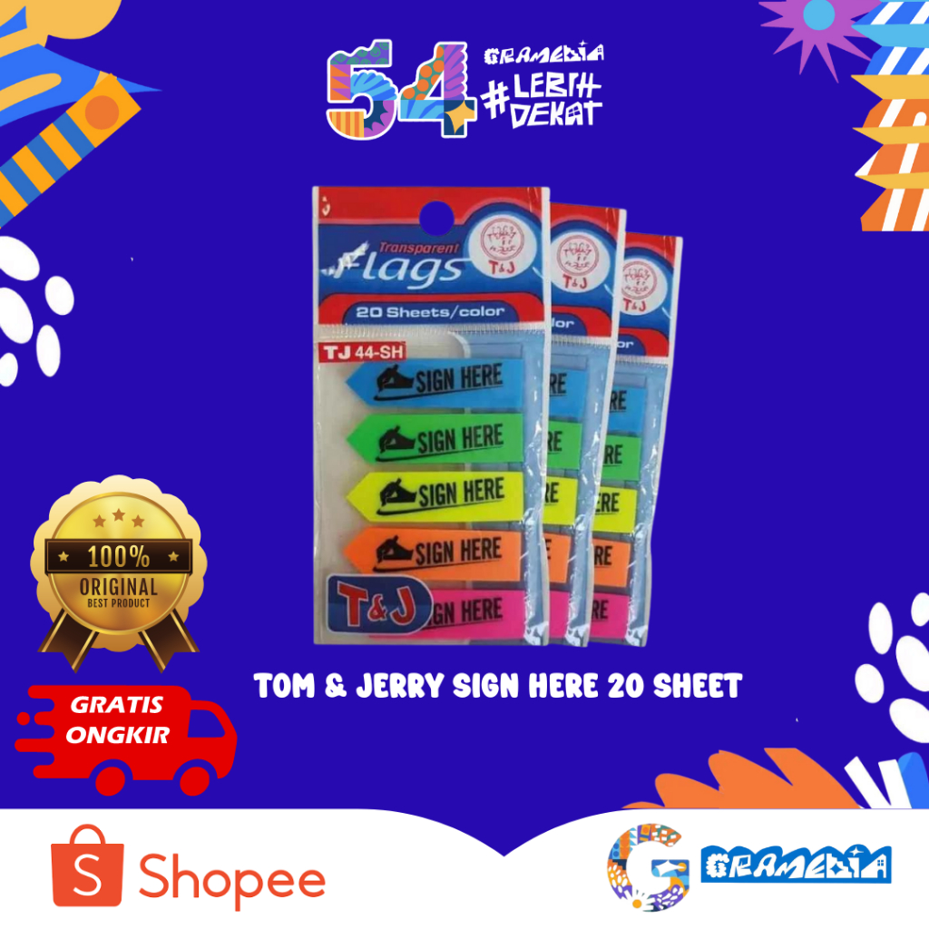 

Gramedia Bogor - Tom & Jerry Sign Here 20 Sheet