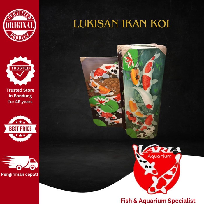 Lukisan Ikan Koi Hiasan Dinding Gambar Koi Lukisan Ruang Tamu