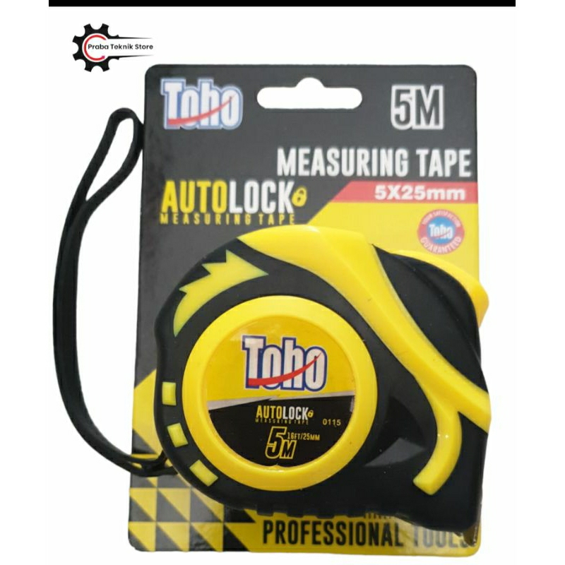 Meteran Kuning Toho autolock , meteran tukang toho