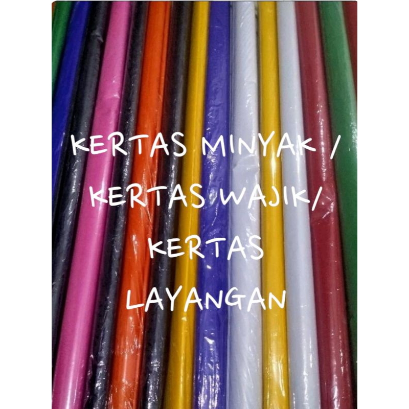 

KERTAS MINYAK , KERTAS WAJIK , KERTAS LAYANGAN PER GULUNG +/- 25 lembar