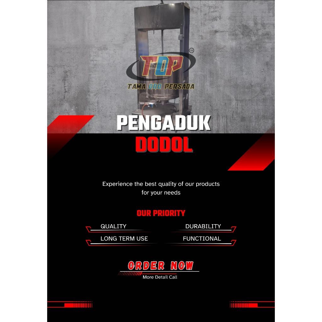 Mesin Memasak Dodol - Mesin Pengaduk Dodol