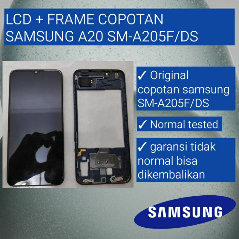 LCD TOUCHSCREEN + FRAME SET SAMSUNG A20 SM-A205F COPOTAN