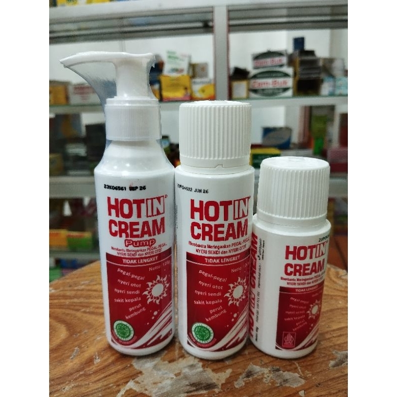 Hot In Cream All Ukuran - 60gr & 120 gr & 120gr pump - Variant Botol