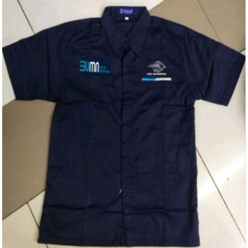 BIG SIZE SERAGAM POS INDONESIA BAJU POS INDONESIA KEMEJA POS INDONESIA PDH POS INDONESIA FULL BORDIR