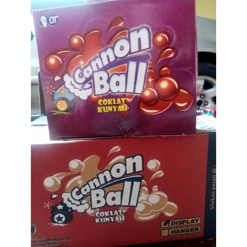 

Cannon Ball Cokelat 1 box isi 24 bungkus