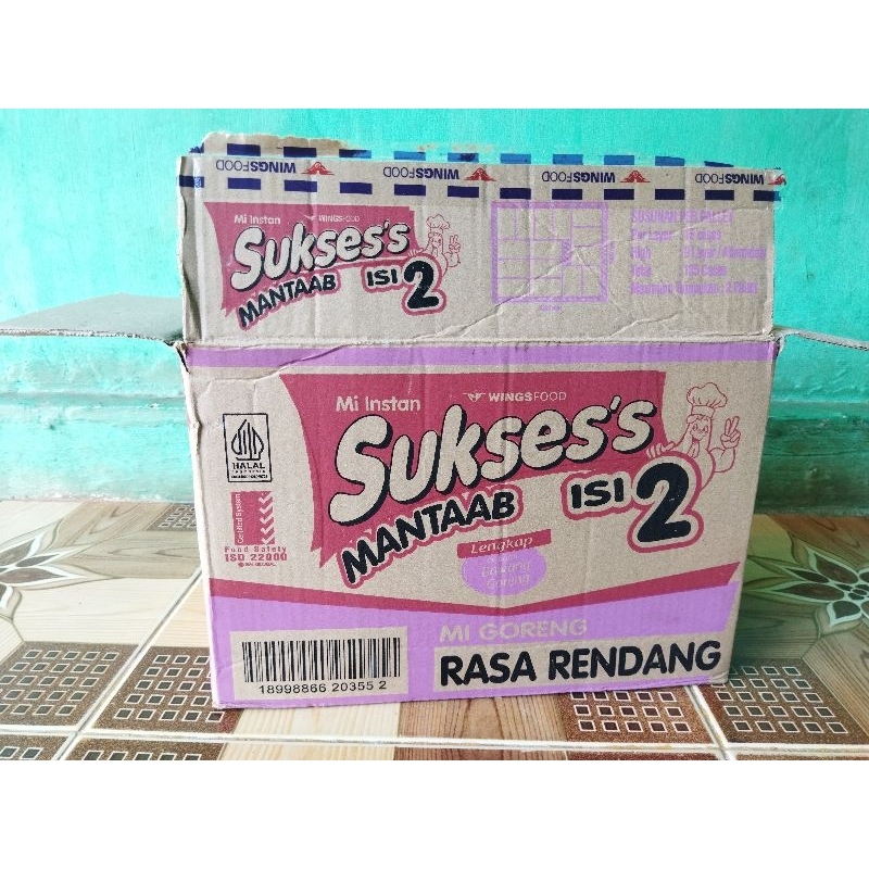 

Kardus bekas, Ukuran random