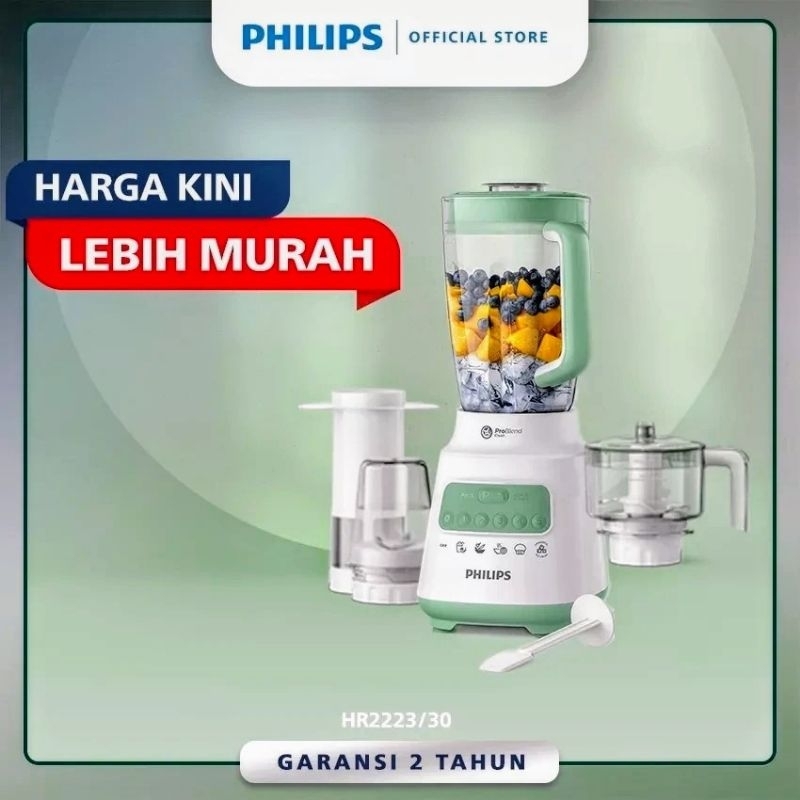 Philips Blender HR-2223/30 Series 5000 Plastik 2 Liter Serbaguna Daging