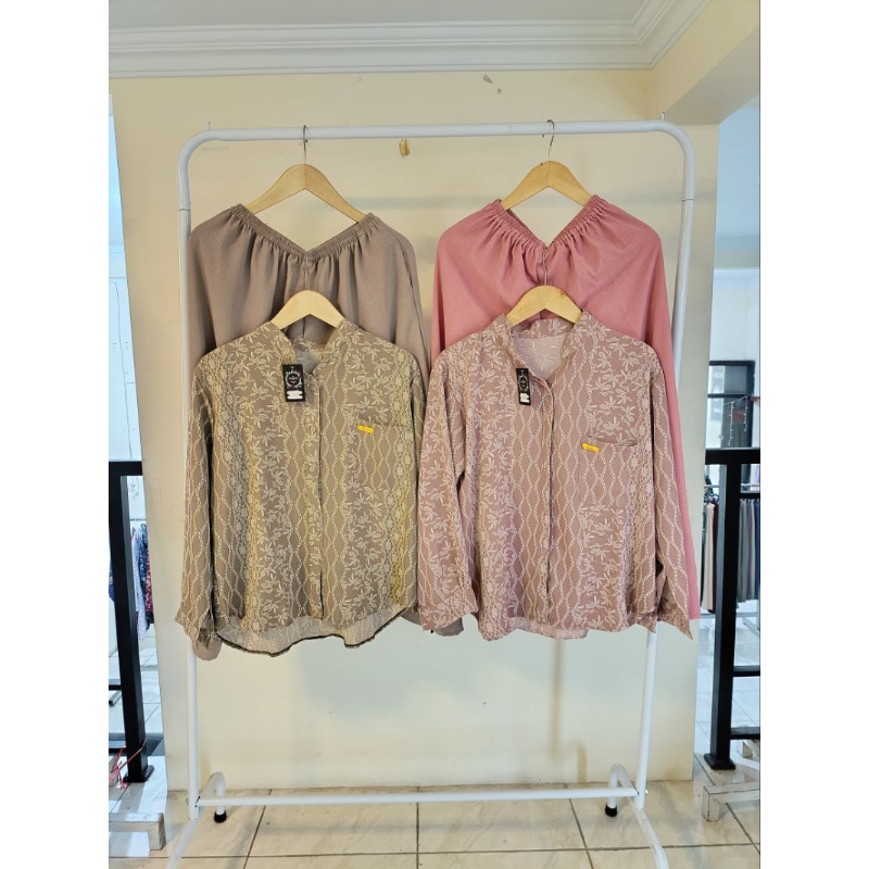 SETELAN CELANA CRINKLE MOTIF