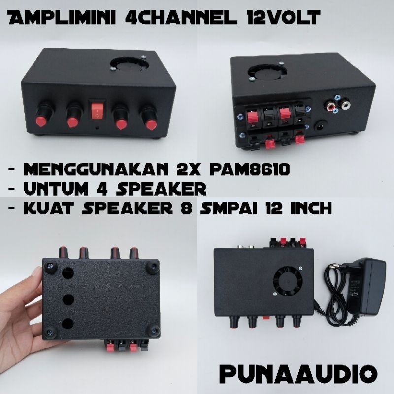 power amplimini amplifier pam8610+kabel+adaptor