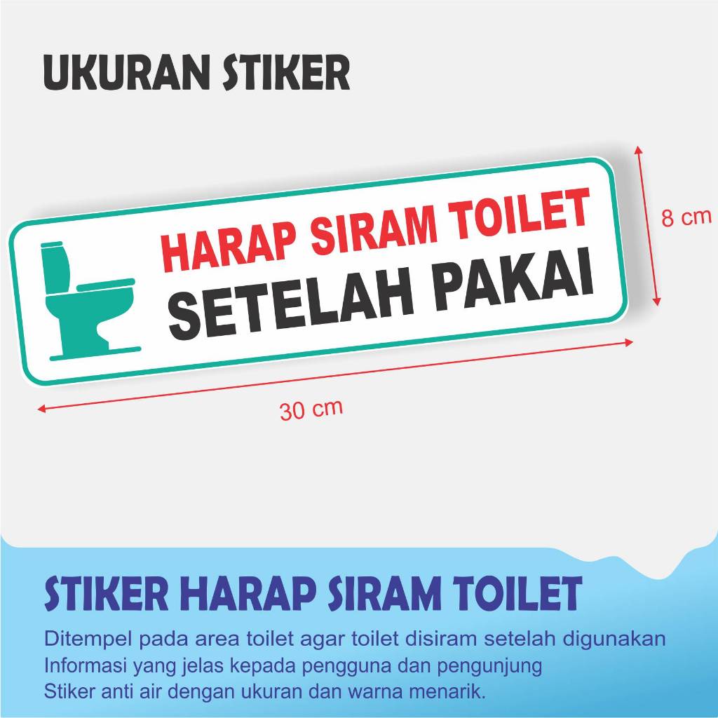 

STIKER HARAP SIRAM TOILET