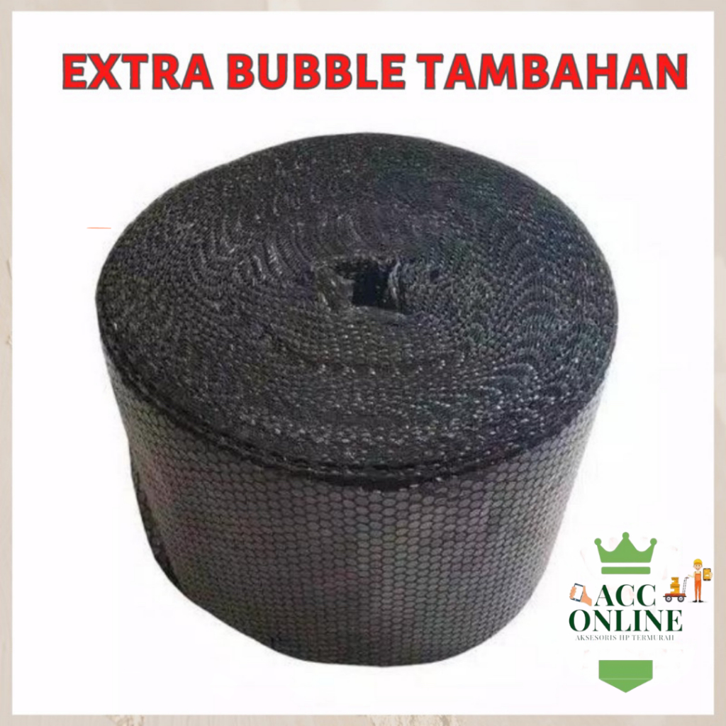 

TAMBAHAN BUBBLE WRAP PAKET PACKING TAMBAHAN / AGAR TETAP AMAN PESANAN NYA