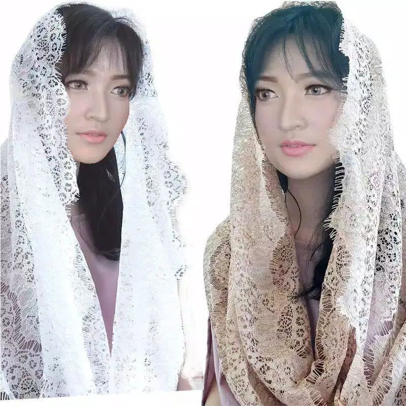 KERUDUNG BRUKAT/ KERUDUNG PENGANTIN/ KERUDUNG PENGAJIAN/ KERUDUNG SIRAMAN/ PASMINA INSTAN RENDA