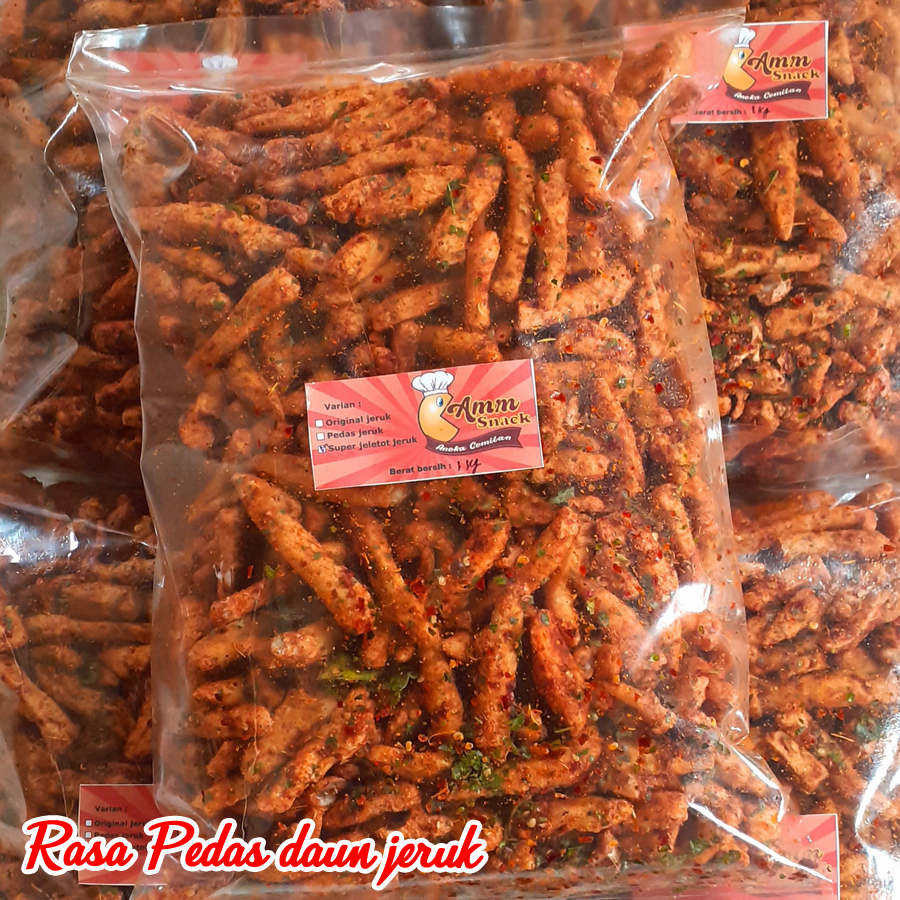 

BASRENG PEDAS DAUN JERUK 1 KG / BASRENG BUMBU MELIMPAH