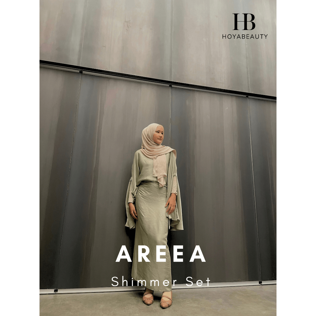 [HoyaBeautyID - Eid Collection] ARREA Shimmer Set Blouse and Skirt - Set Pakaian Atasan Blouse Lenga