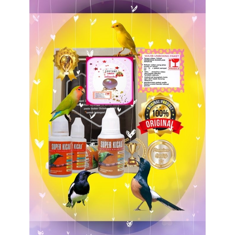 SELUSIN SUPER KICAU OBAT PENGGACOR BURUNG MURAI KACER DLL BY SUPER N