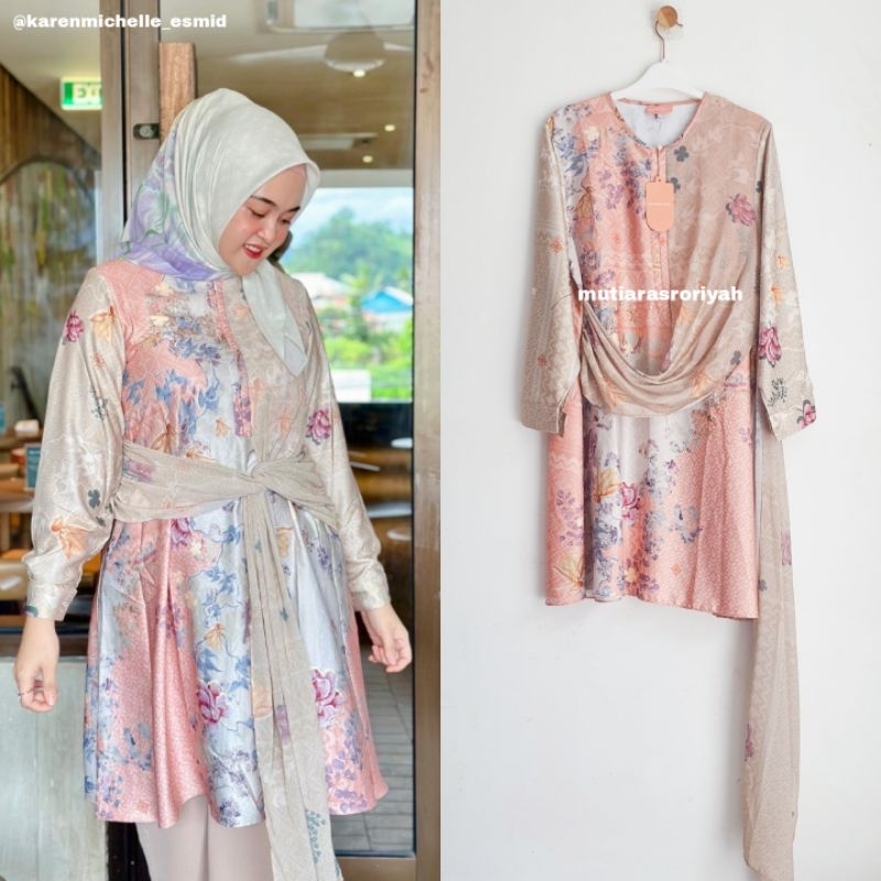 READY STOCK Zura Tunic Ria Miranda Raya Sangsata Riamiranda Tunik Baju Atasan Lebaran