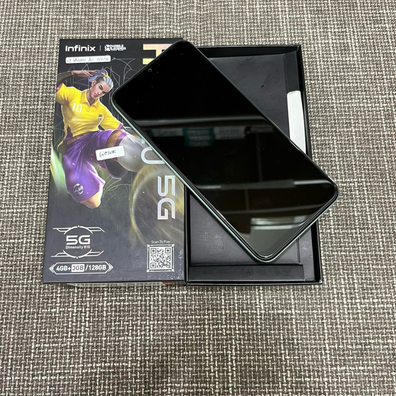 Infinix Hot 20 5G 4/128gb Fullset Second Garansi Resmi