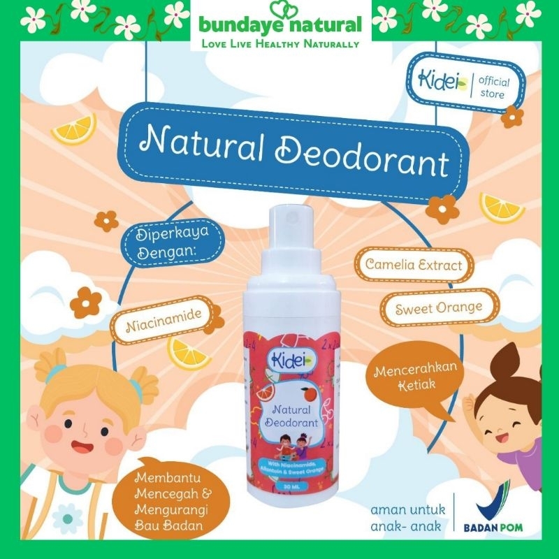 KIDEI x BESERUM Natural Deodorant Spray for Kids