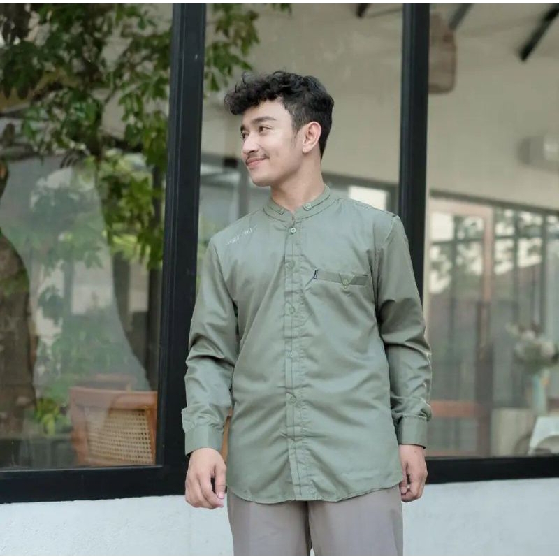 Baju Koko El Rumi motif Antasena Lengan Panjang