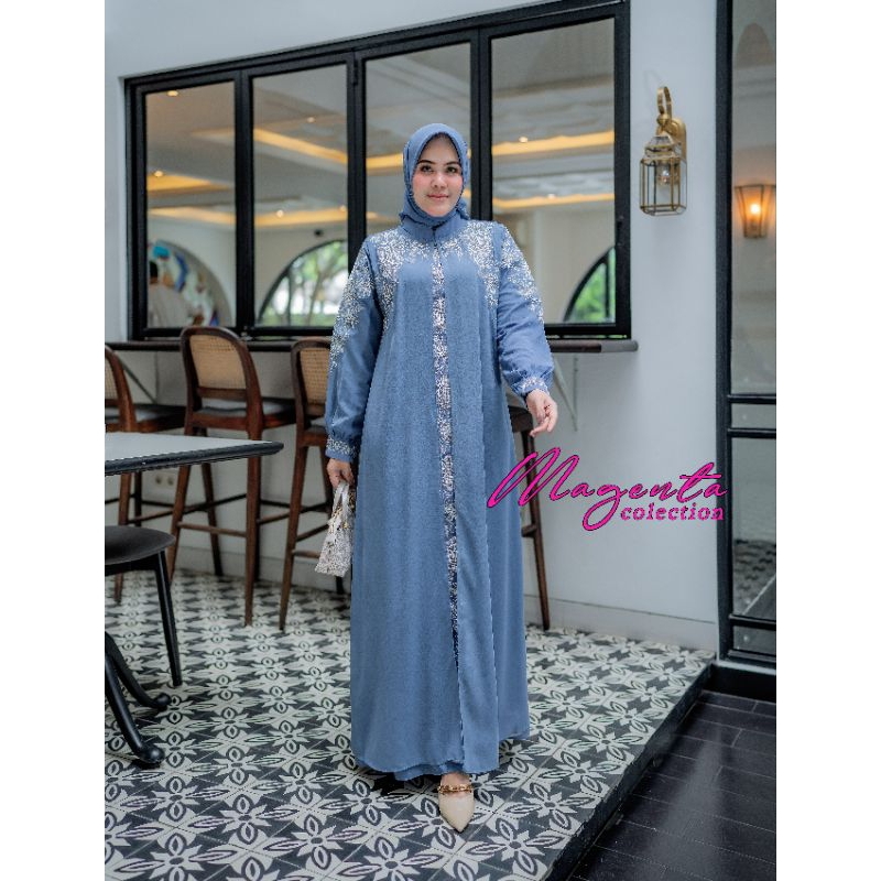 Abaya Turkey Arab Dubai Original Terbaru Premium Mewah Hitam Wanita Dewasa Elegan Modern Model Impor