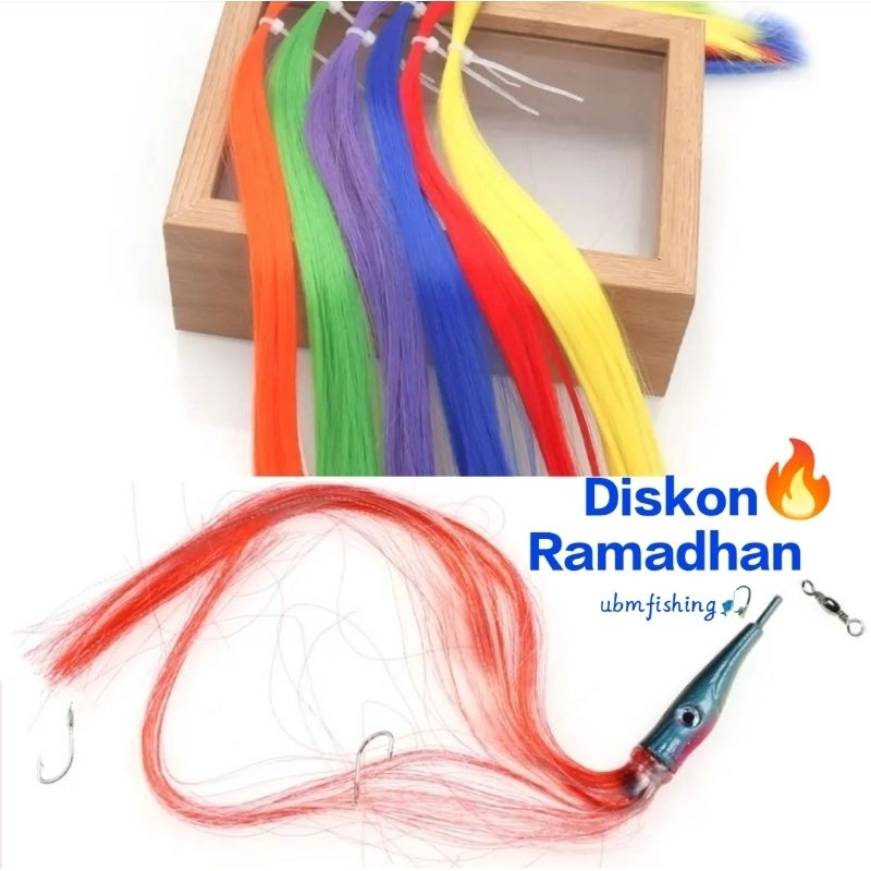 Serat Sutra Agogo/SKTL Serat Kain Umpan Sabiki | serat kain sutra umpan pancing | umpan Sabiki | Ump