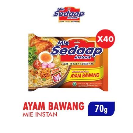 

Sedaap Mie Instan Ayam Bawang Bag 70 gr x40