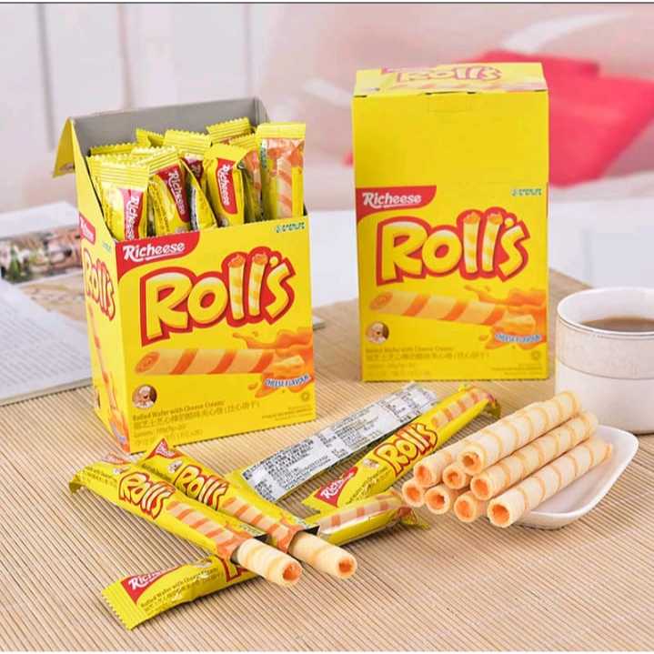 

richeese nabati rolls 20x6 gr per box 20 pcs wafer richeese