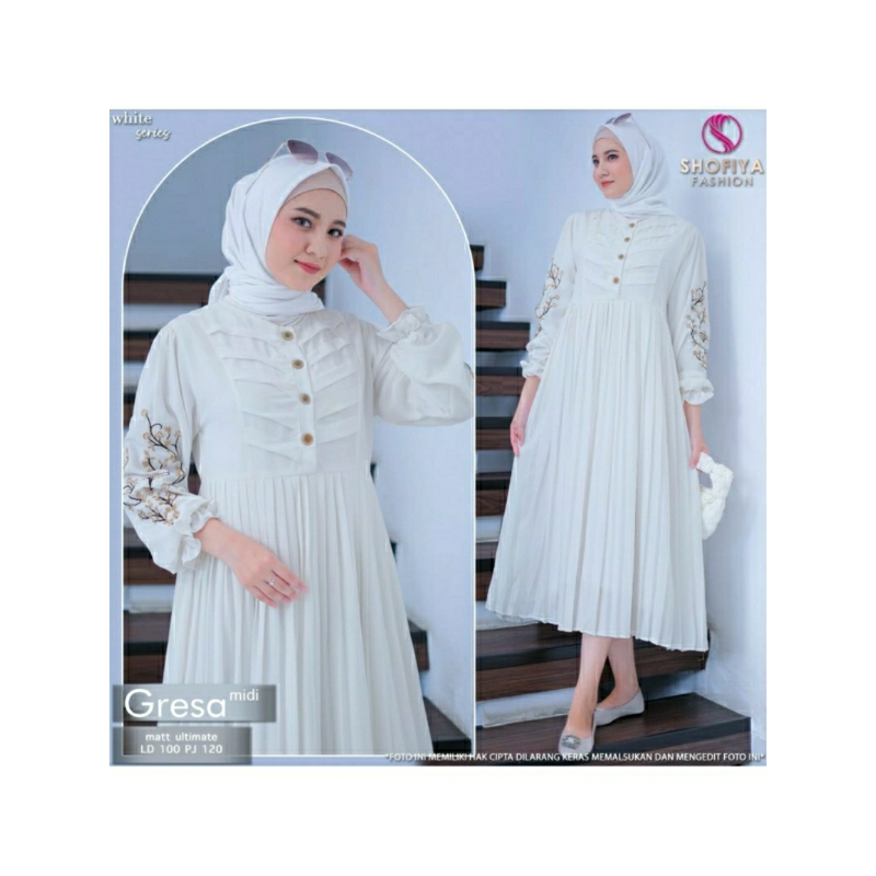 GRESA MIDI DRESS/GAMIS BY SHOFIYA