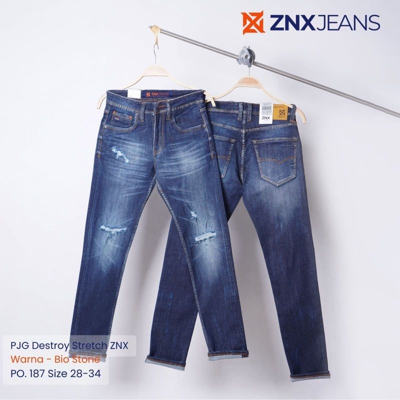 ZNX DENIM // CELANA JEANS PRIA SOBEK ORIGINAL DENIM // JEANS SOBEK PRIA