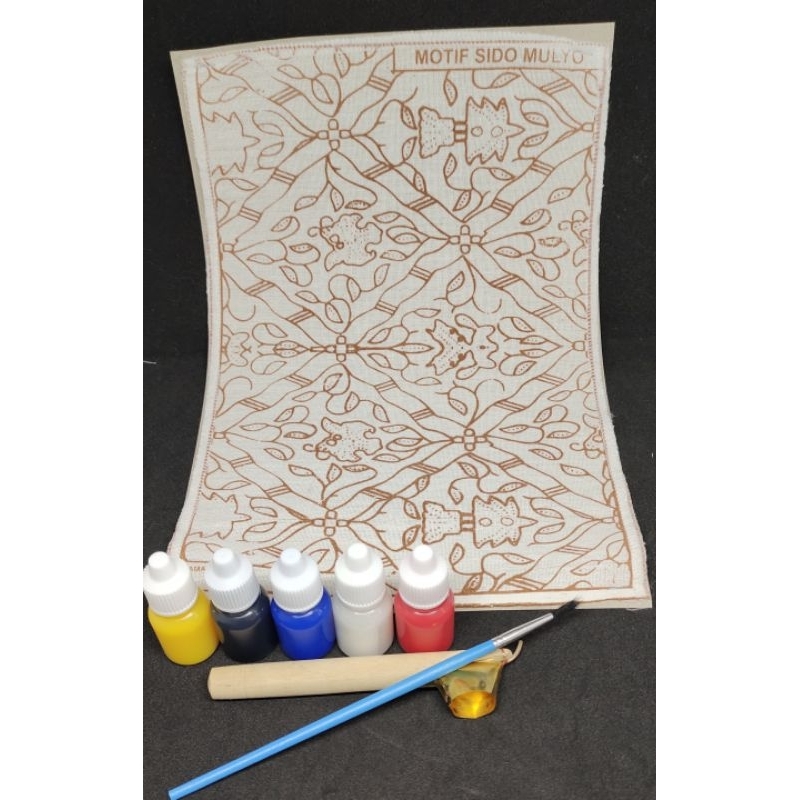 

HJK prakarya batik tugas sekolah lengkap 5 tinta warna