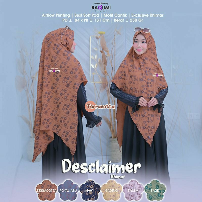 DESCLAIMER KHIMAR ORI RAQUMI HIJAB