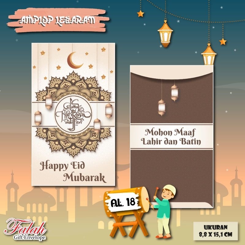 

Amplop lebaran Falah AL 18 isi 50pcs Uang tanpa dilipat