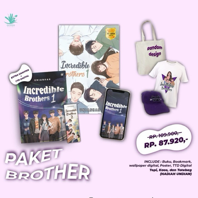 Novel Incredible Brother (paket satuan)