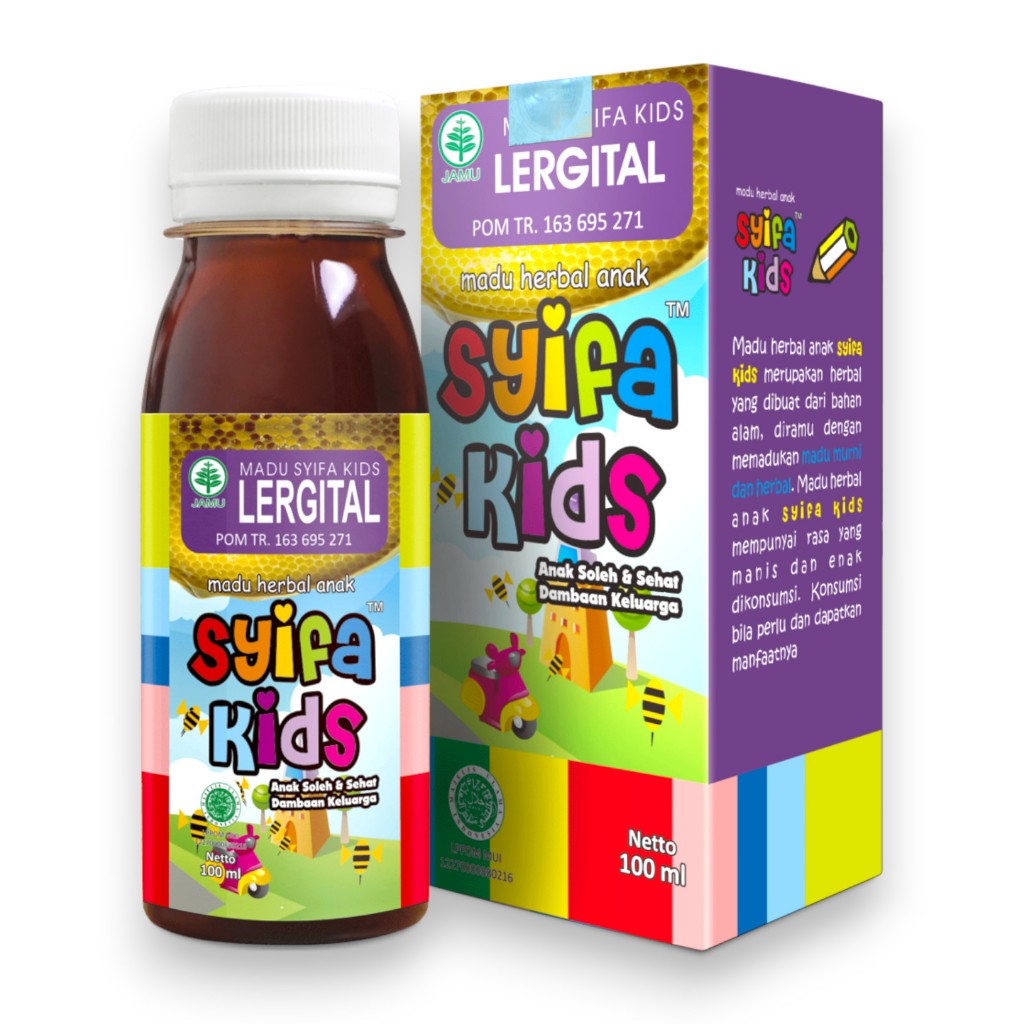 

Madu Anak Syifakids Lergital 100 ml HIU - Syifa Kids Herbal Indo Utama - Membantu Meringankan Gatal Pada Kulit