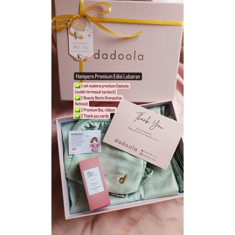 

HAMPERS PREMIUM EDISI LEBARAN BEAUTY BENTO SKINCARE X DADOOLA
