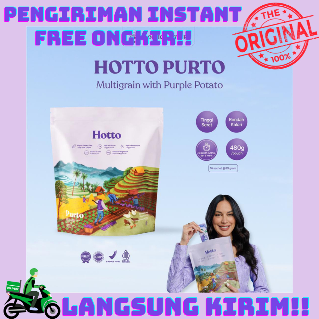 

HOTTO PURTO 2 POUCH 32 SACHET MULTIGRAIN ORIGINAL 100% INSTANT DELIVERY