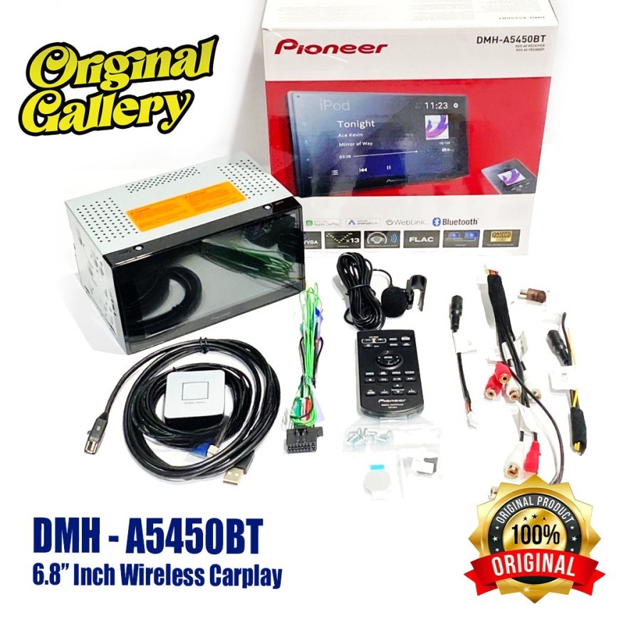 PIONEER DMH-A5450BT Android Auto 6.8inch Wireless Carplay