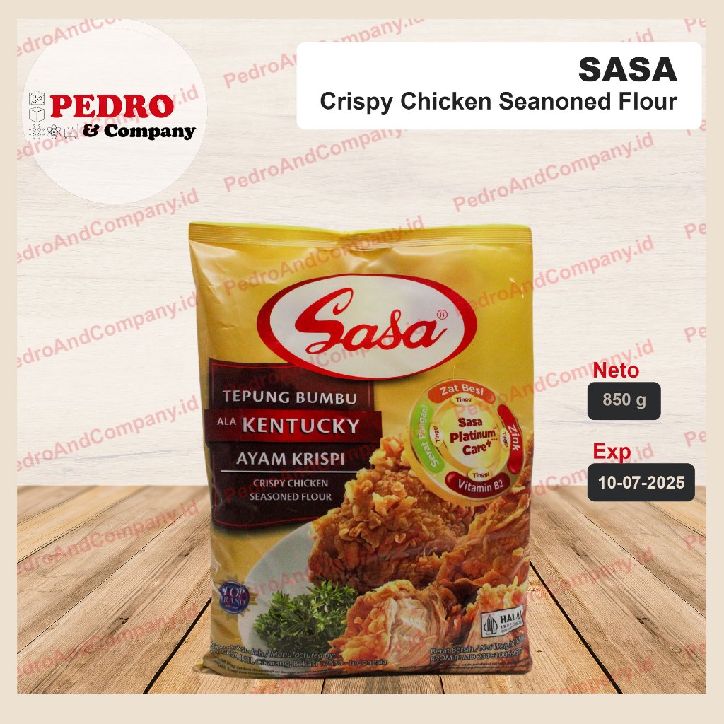 

Sasa tepung bumbu ala kentucky ayam krispi goreng 850 gr - fried chicken