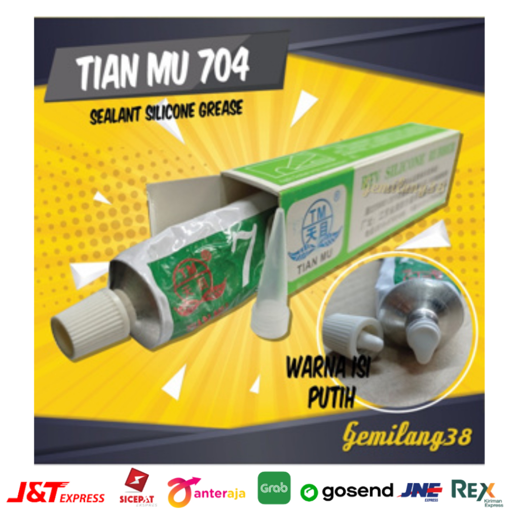 Lem Tian Mu 704 Putih / Thermal Glue + Sealant Silicone Grease Tian Mu