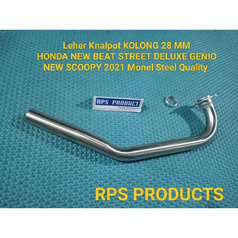 Leher Knalpot KOLONG 28 MM HONDA NEW BEAT STREET DELUXE GENIO NEW SCOOPY 2021 Monel Steel Quality Fu