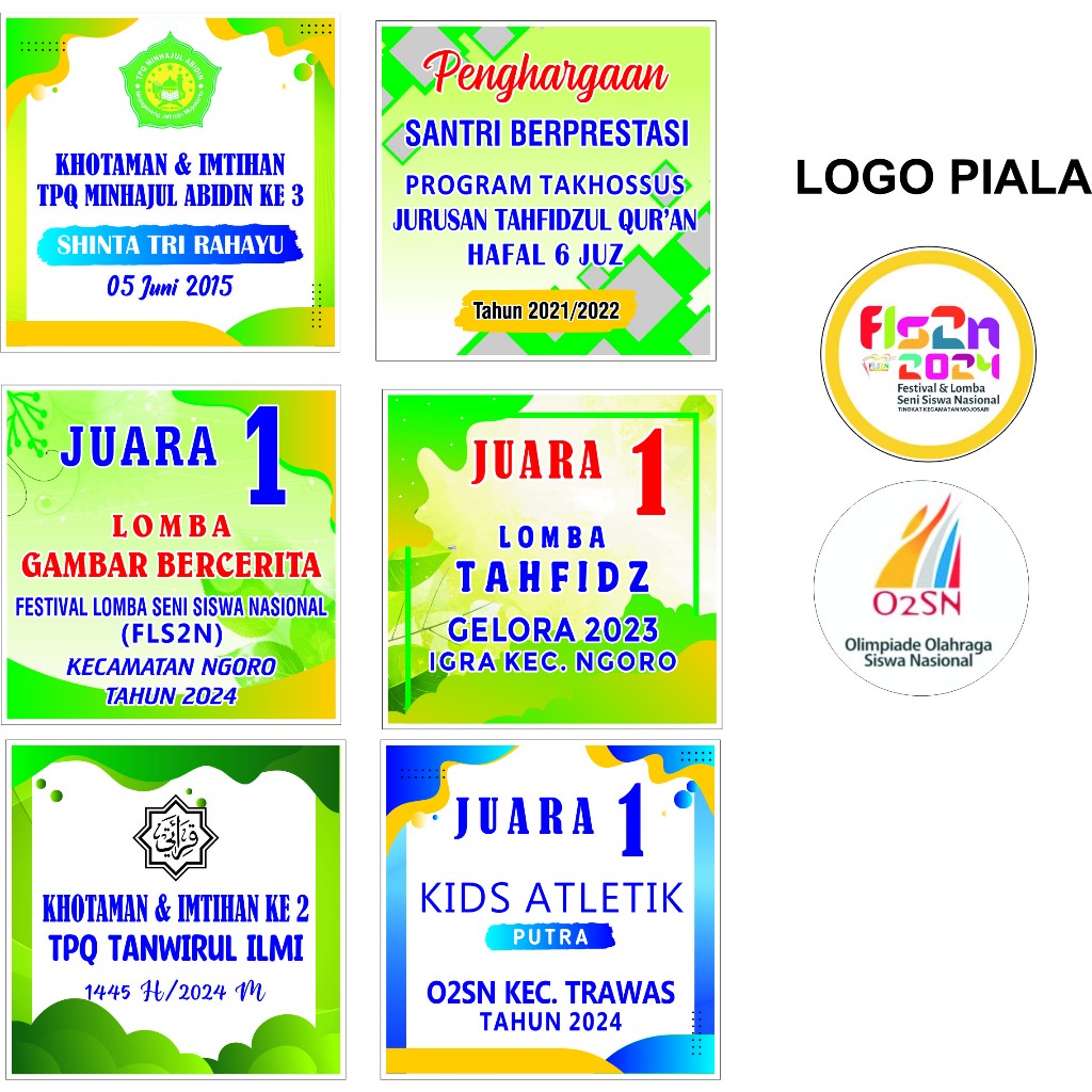 

STIKER TULISAN DAN LOGO PIALA