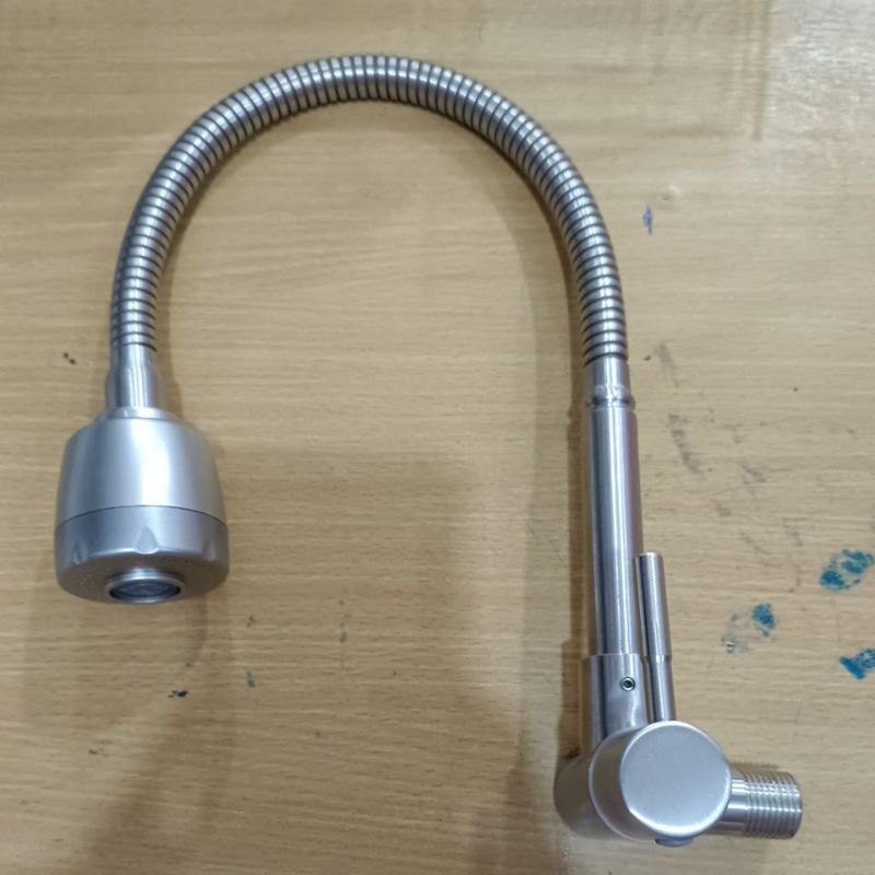 keran cuci piring / keran angsa tembok fleksibel / keran wastafel sus 304
