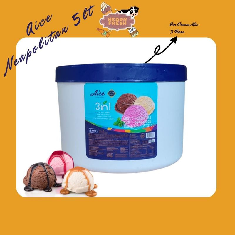 

ICE Cream Aice 5 Liter 3 in 1 Cocok Untuk Acara