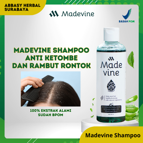 Madevine - Sampo Anti Ketombe Dan Rambut Rontok | Herbal Alami