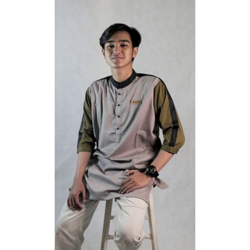 Kurta Gamis Imran Pria Lengan 3/4 Toyobo