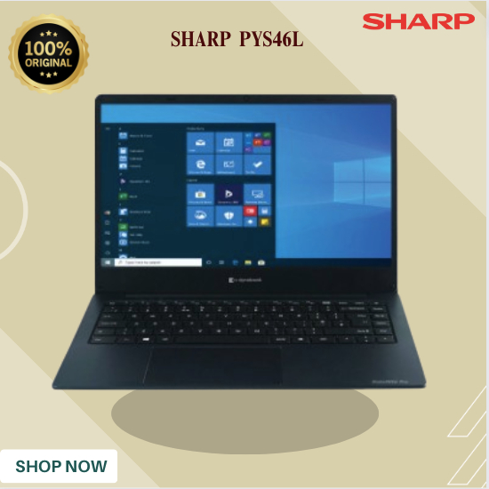 NOTEBOOK SHARP DYNABOOK CORE I3 PYS46L-04102E 4GB/PSY-46L/PSY 46L/SHARP NOTEBOOK ORIGINAL BERGARANSI
