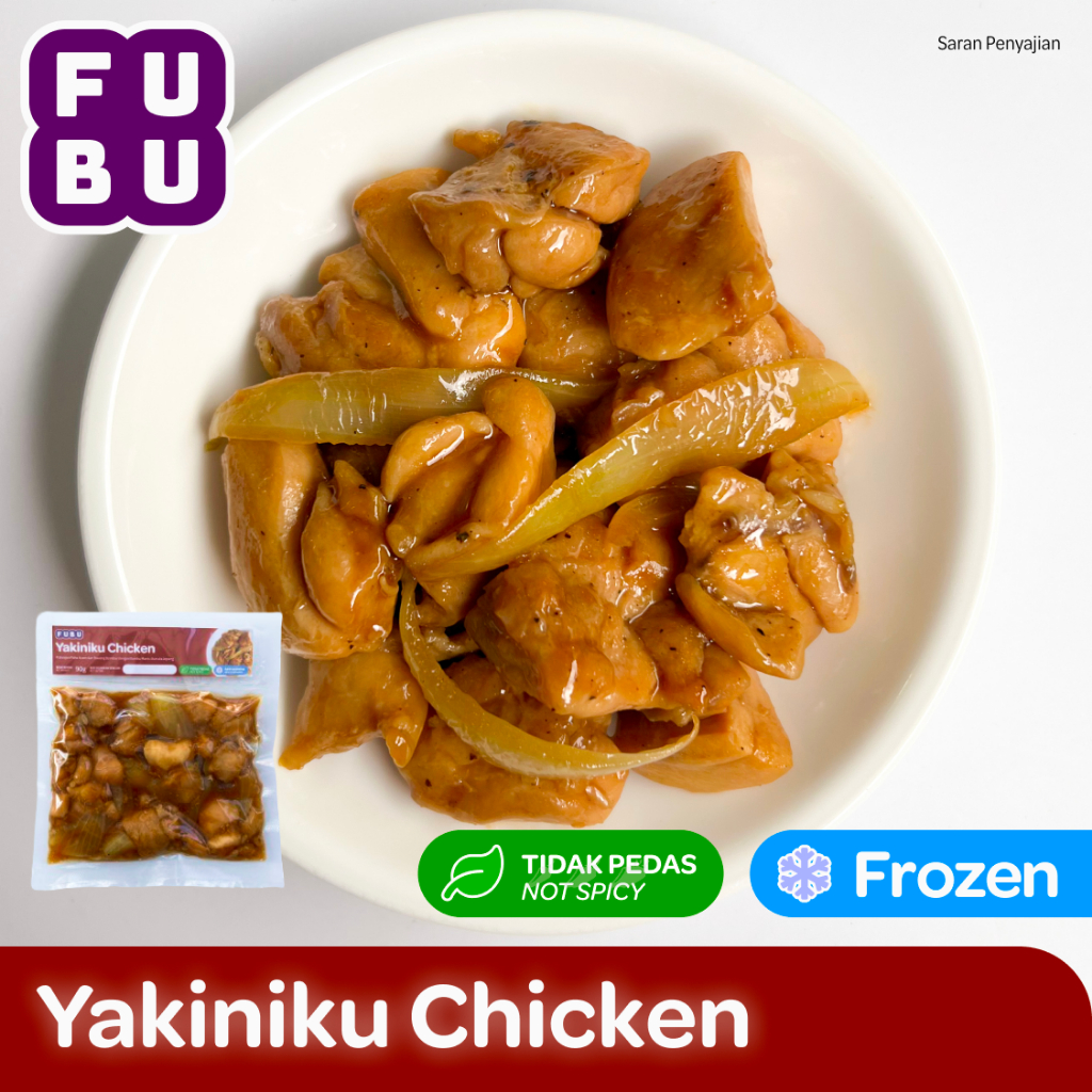 

FUBU Yakiniku Chicken - Ayam Manis Asin ala Jepang - Satu Porsi Lauk Instan Frozen Food